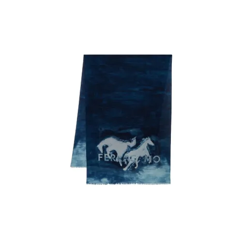 FERRAGAMO Horse-print Wool Stole