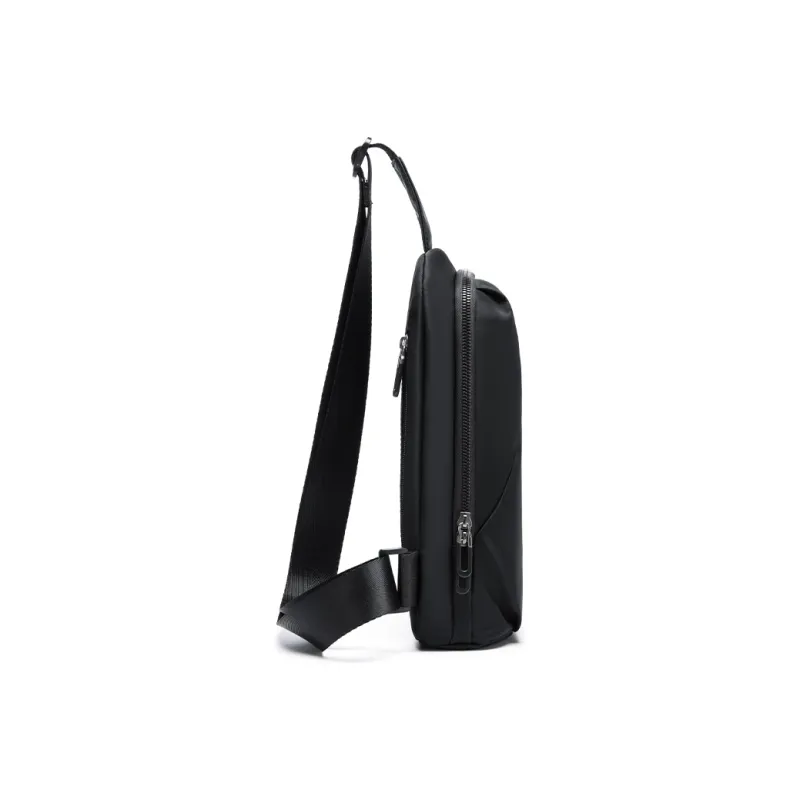 POLO Fabric Sling Bag Medium Size Men's Black-3