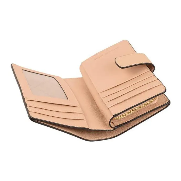 MICHAEL KORS Leather Wallet Regular Women's Apricot Pink-5