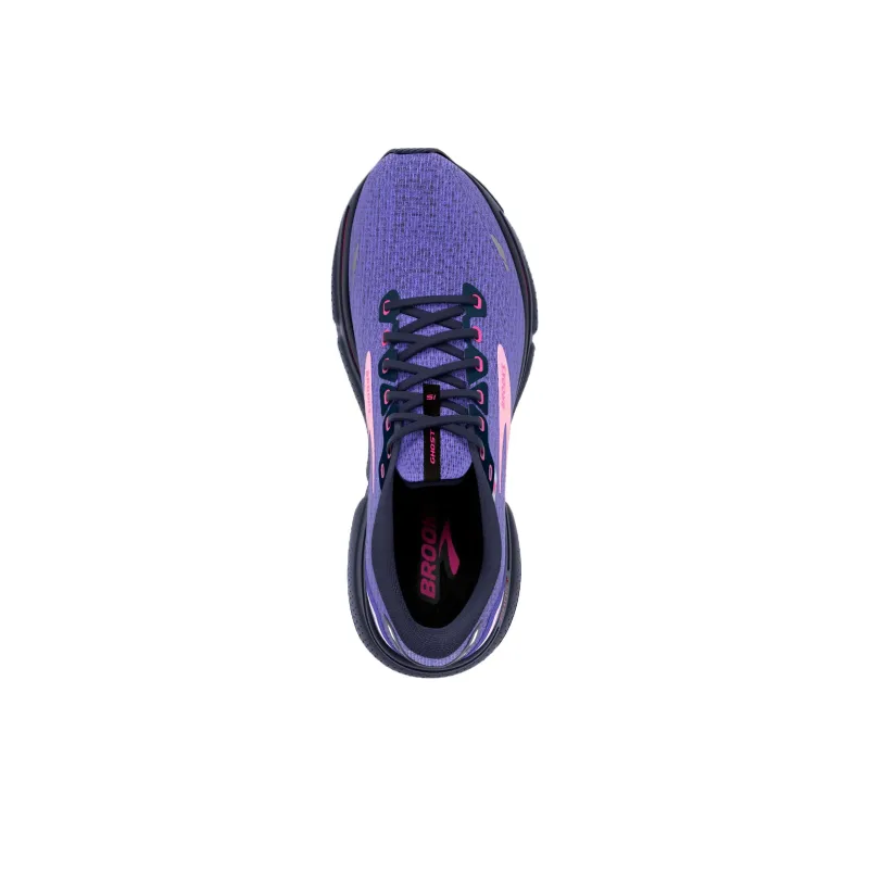 Brooks Ghost 15 Anti-Slip Wear-Resistant Low-Top Running Shoes Women's Purple-4