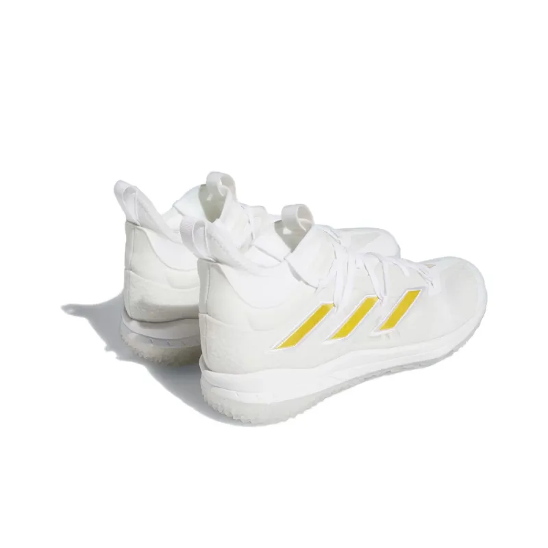 Adidas Adizero Afterburner 9 Nwv Turf Cloud White Gold Metallic-3