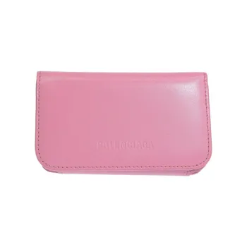 Balenciaga Leather Key Pouch Regular Women's Pink