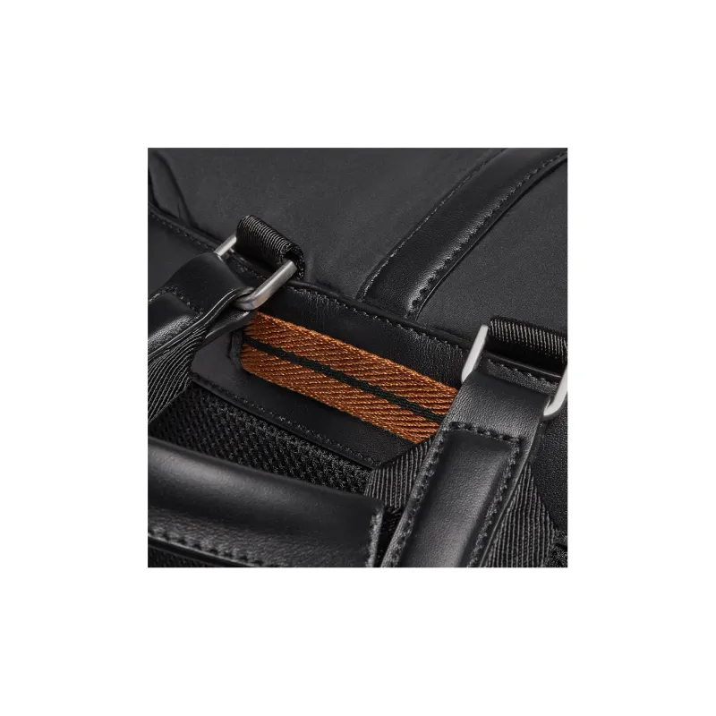 Zegna Logo Plaque Woven Panel Backpack-2