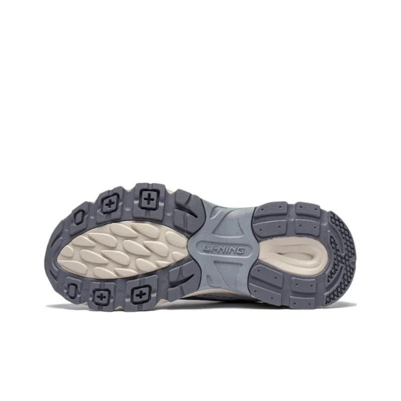 LiNing Aurora 2K Wear-Resistant Low-Top Casual Shoes Women's Silver White-3