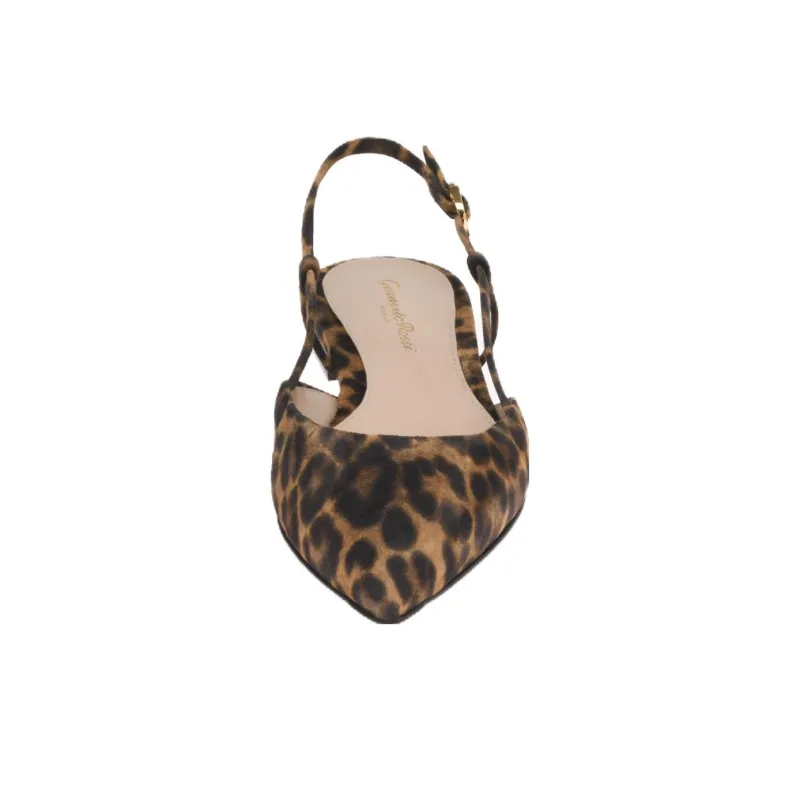GIANVITO ROSSI Leopard-print Pointed Sandals-4