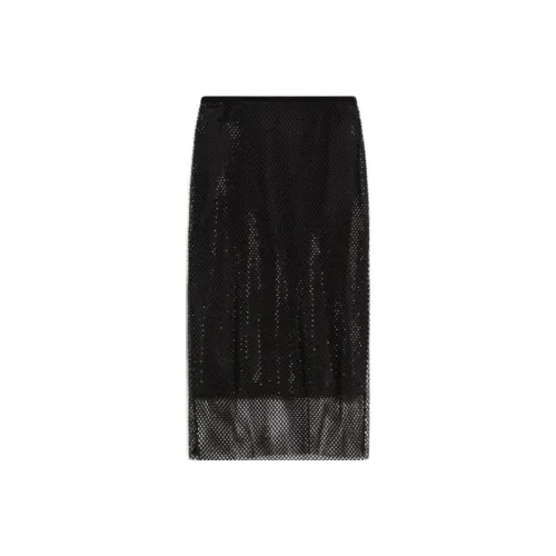 SportMax Casual Long Skirts Women's Black