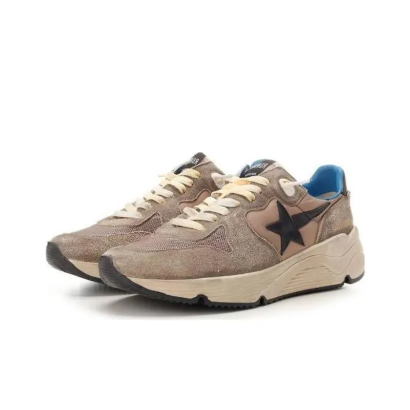Golden Goose Running Sole Slip Resistant Low Top Casual Shoes Men's Gray Vintage Version-2