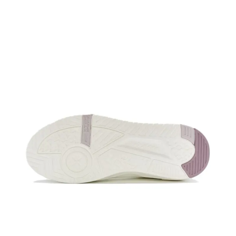 XTEP Sky Ridge 3.0 Non slip Breathable And Wear resistant Low Top Skateboard Shoes Women's Sail White Wisteria Purple-4