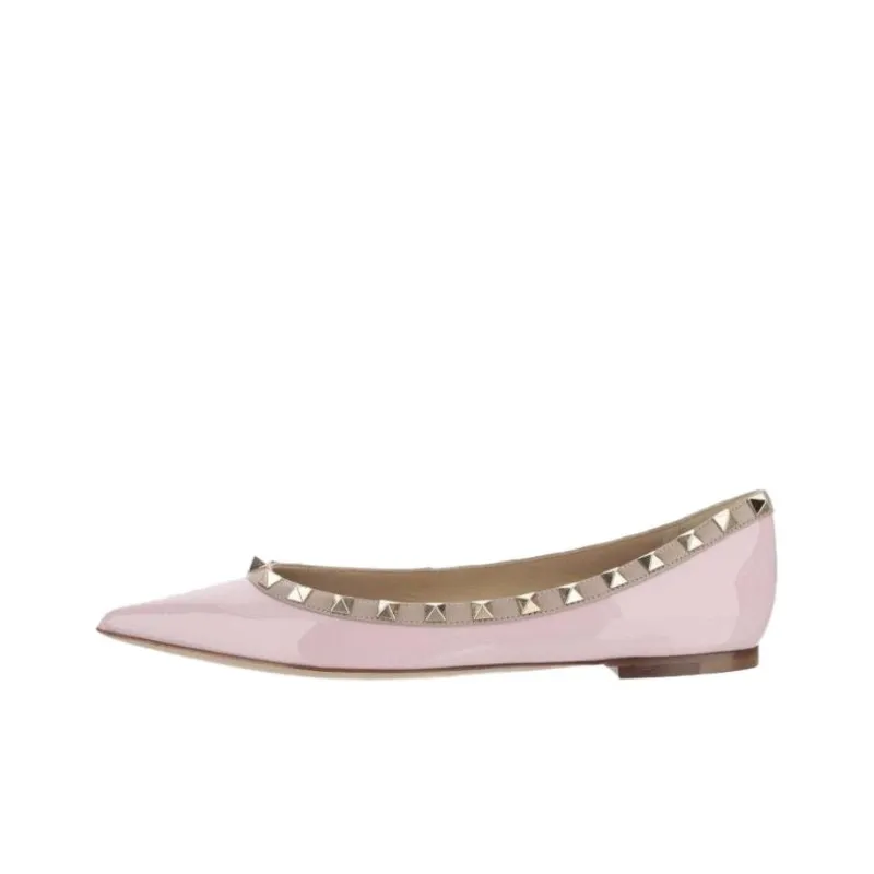 Valentino Rockstud GARAVANI Casual Single Shoes Women's Light Purple-0