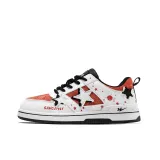 Black White Large Orange Red