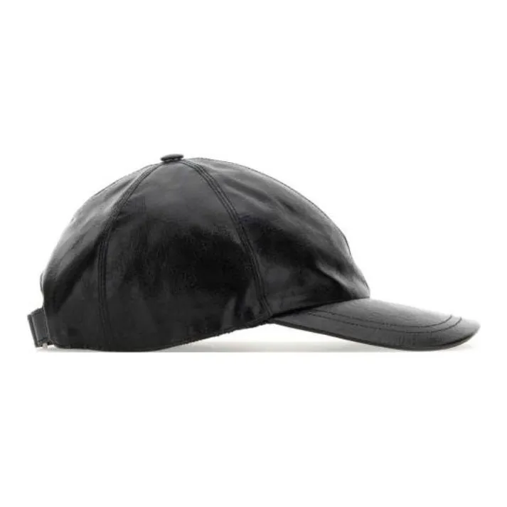 GUCCI Cotton Baseball Caps Men's Black-2