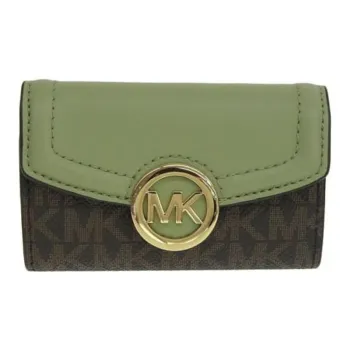 MICHAEL KORS With Leather Key Pouch Women's Brown/Green