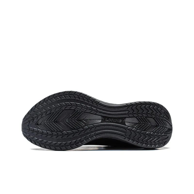 LiNing Wave V2 Cushioning, Slip Resistant, And Abrasion Resistant Low Top Casual Running Shoes Women's Black-5