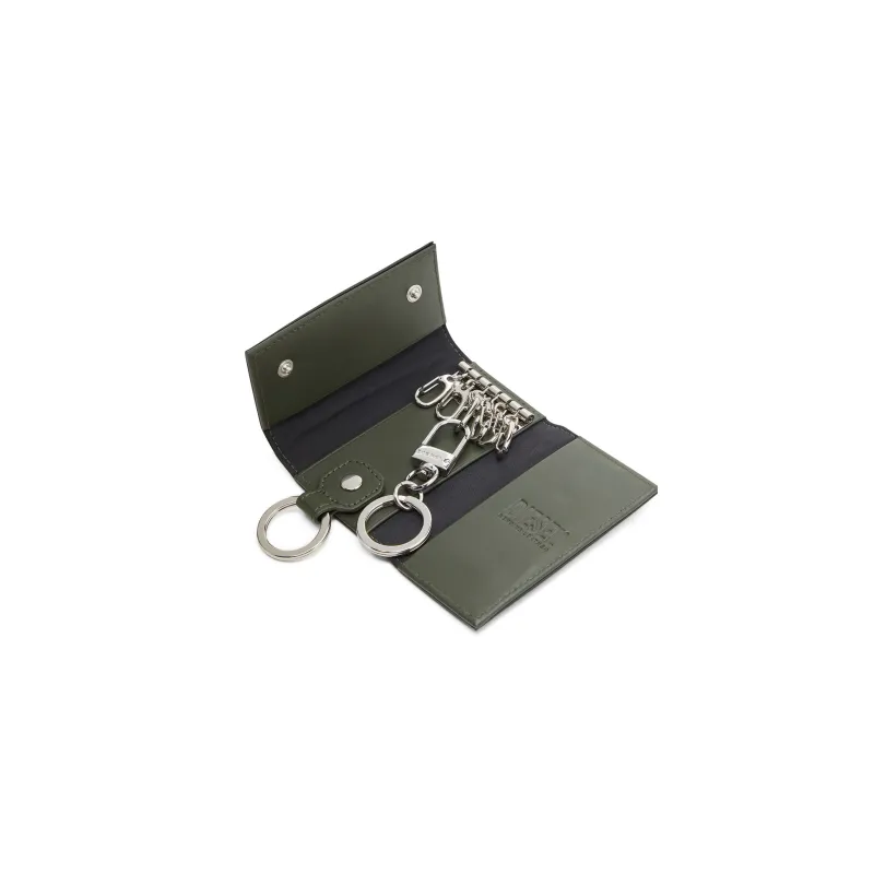 DIESEL Cow Leather Key Pouch Men's Black-3