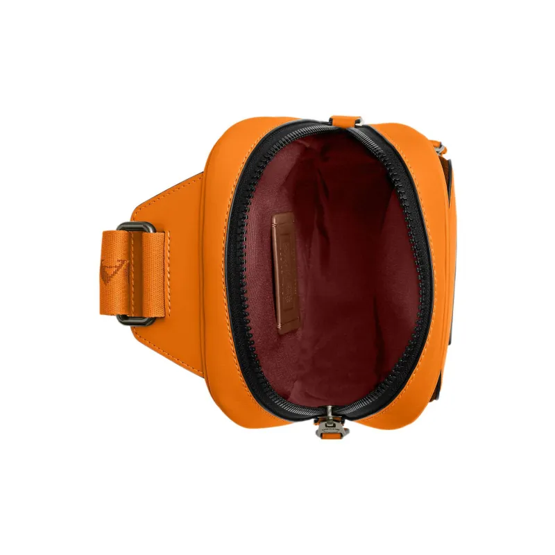 COACH Track Calfskin Fanny Pack Shoulder Bag Sling Bag Mini Unisex Orange-2