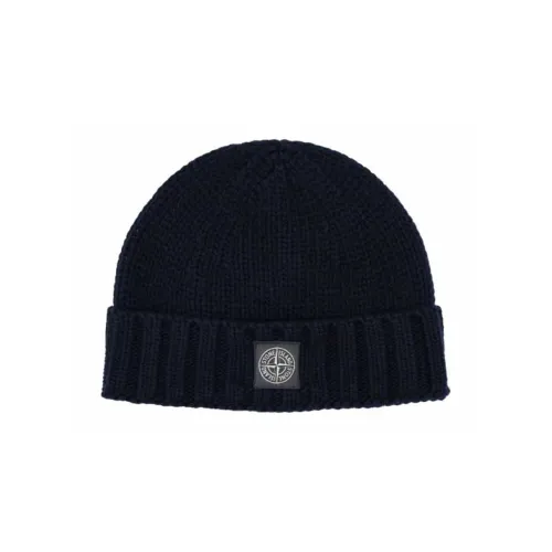 STONE ISLAND Logo Patch Ribbed Beanie