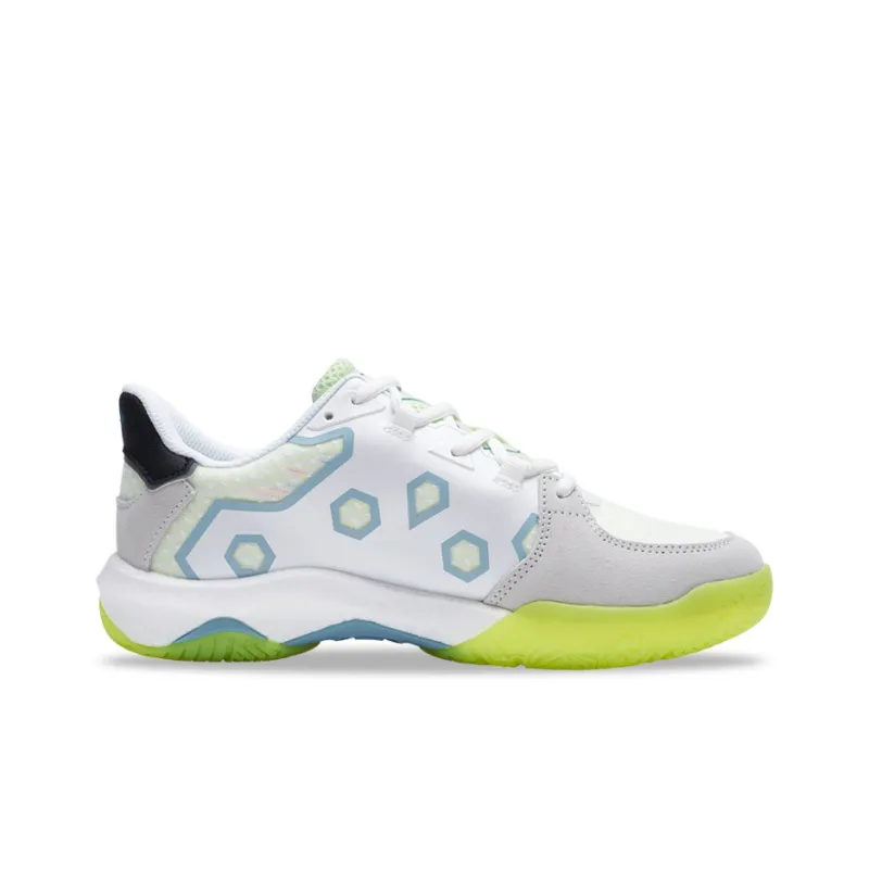 KUMPOO Yufeng Cushioning Slip Resistant Coverage Support Balance Low Top Badminton Shoes Unisex Gray Blue-1