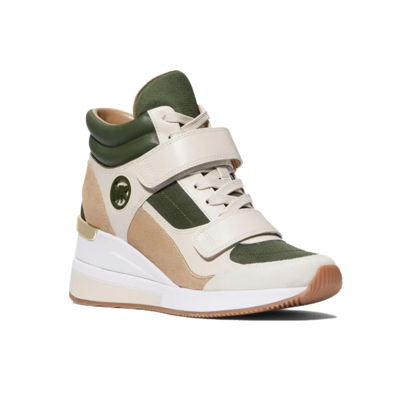 MICHAEL KORS Gentry High Top Casual Shoes Women's Green-2