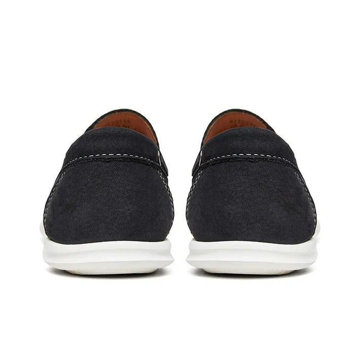 HANG TEN Anti-Slip And Wear-Resistant Lightweight Low-Top Casual Shoes Men's Khaki Black And Blue-3