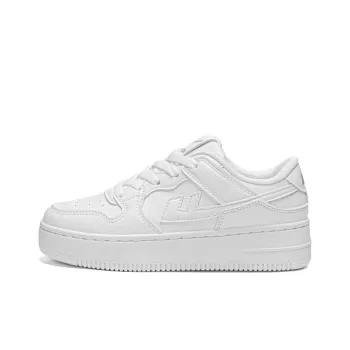 Warrior Abrasion Resistant Lightweight Height Increasing Low Top Skateboard Shoes Unisex White