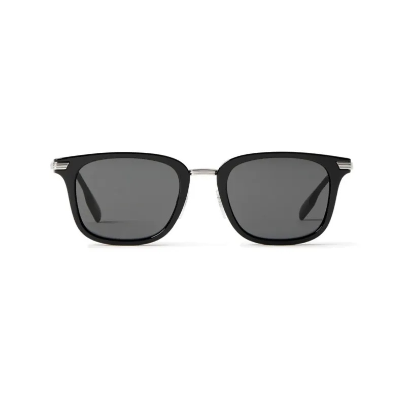 Burberry Nylon Metal Butterfly Sunglasses Men's Black/Silver-0