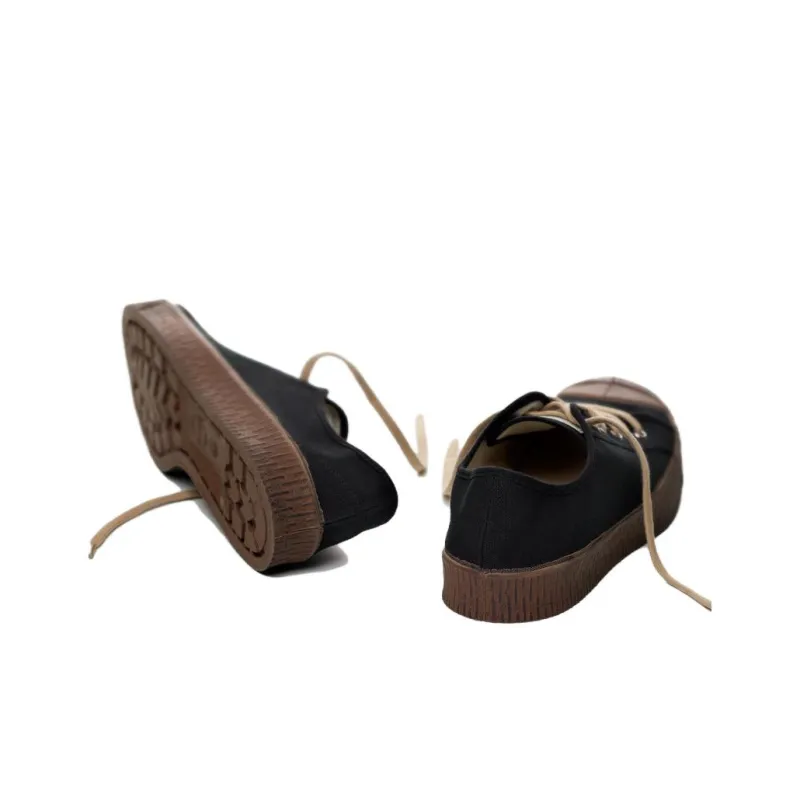 SPALWART Special Low-Top Skateboard Shoes Unisex Black-3