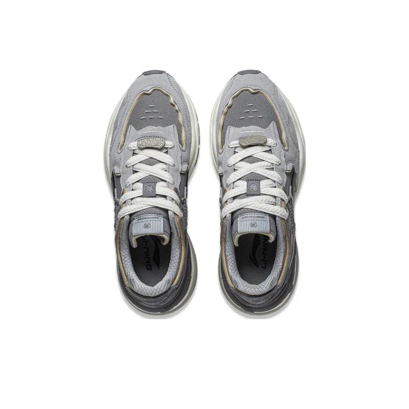 LiNing Origin 2 Origin 2 Anti Slip Wear Resistant Low Top Casual Shoes Men's Brick Gray-3