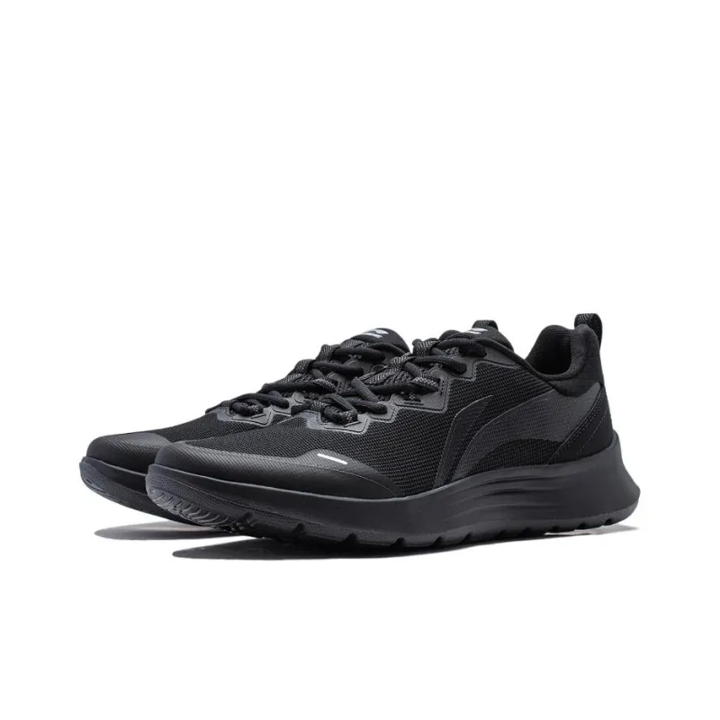 LiNing Feather Cushioning Anti Slip And Wear Resistant Low Top Running Shoes Women's Black-2