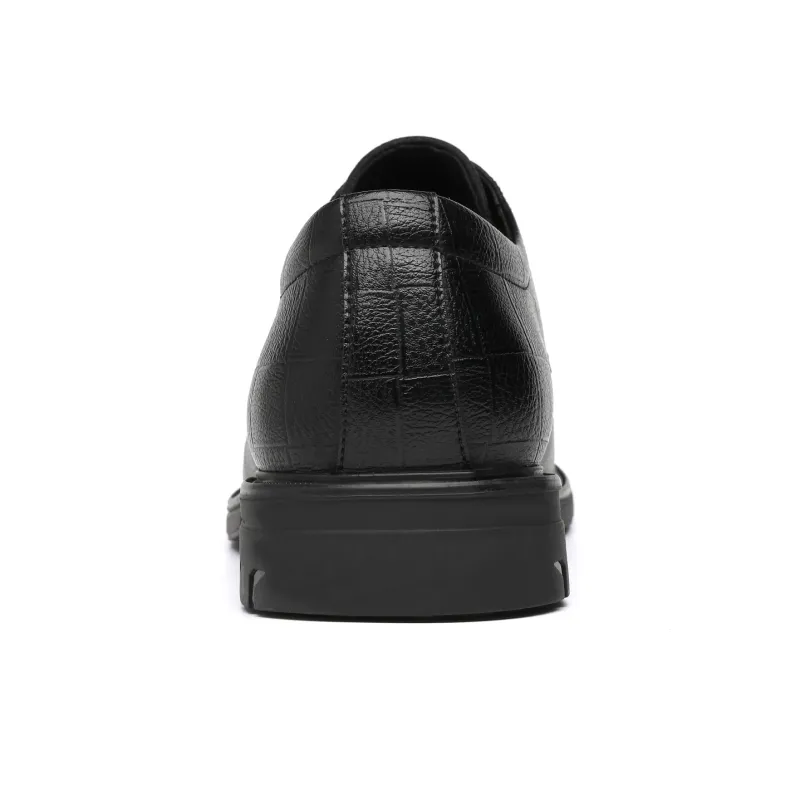 CHINT Dress Shoes Men Low Top Black-4