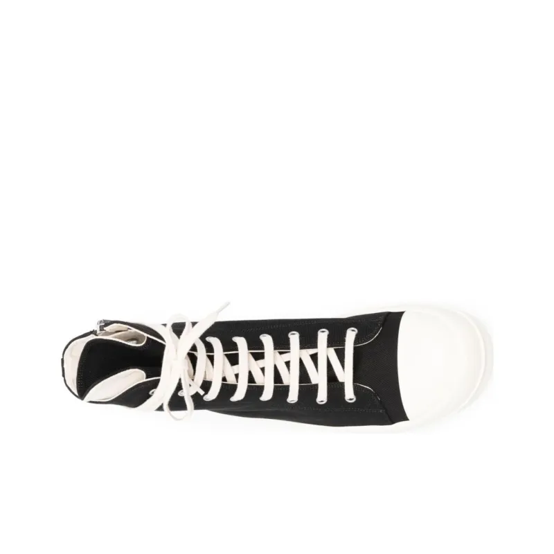 Rick Owens DRKSHDW Gethsemane Canvas High Black Milk-3