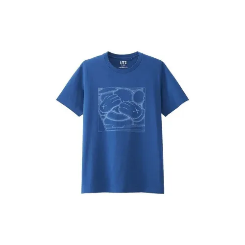 Kaws UNIQLO Kaws Co-Branded Collection T-Shirts Unisex Blue