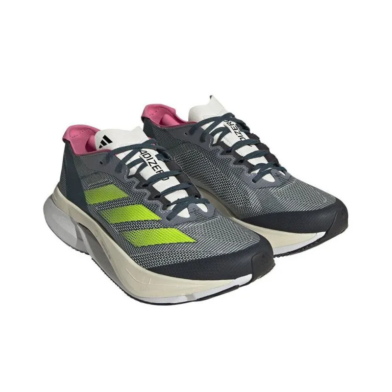 Adidas Adizero Boston 12 'Arctic Night Lucid Lemon' Women's-2