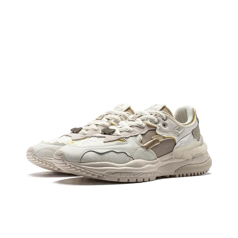 LiNing CF Tracing Collection Origin 2 Anti-Slip Wear-Resistant Casual Shoes Men's White Gray-2