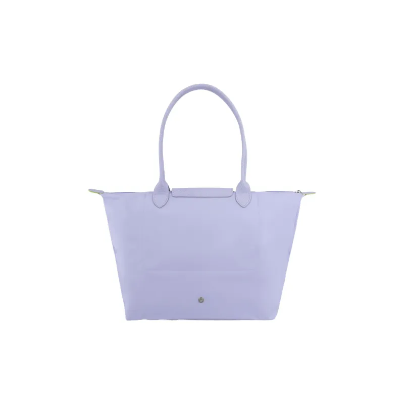 LONGCHAMP Le Pliage Green Cow Leather Canvas Canvas Bag Handbags Shoulder Bags Women's Sky Blue-2