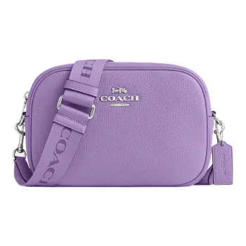 COACH Jamie Leather Camera Bag Shoulder Bag Crossbody Bag Medium Size Women's Purple