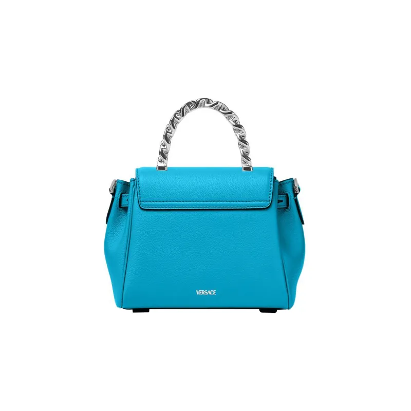 VERSACE La Medusa Cow Leather One Shoulder Handbags Small Size Women's Turquoise-2