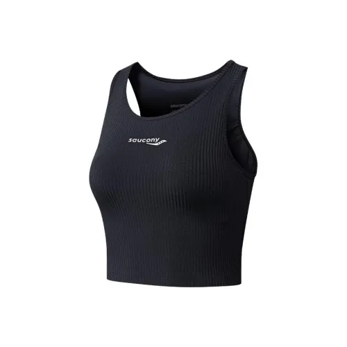 Saucony Sleeveless Sports Shirts Women's Black