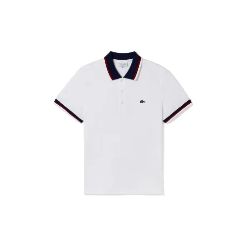 LACOSTE Polo Shirts Men White