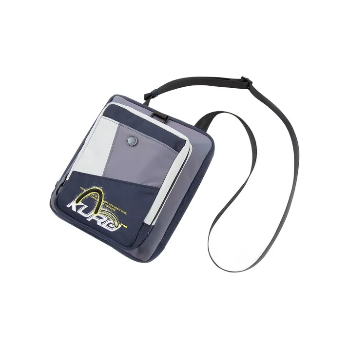 EVISU Polyester Crossbody Bag Regular Unisex Dark Blue-2