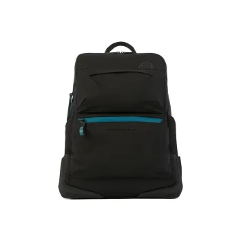 PIQUADRO Fabric Backpack Unisex Black