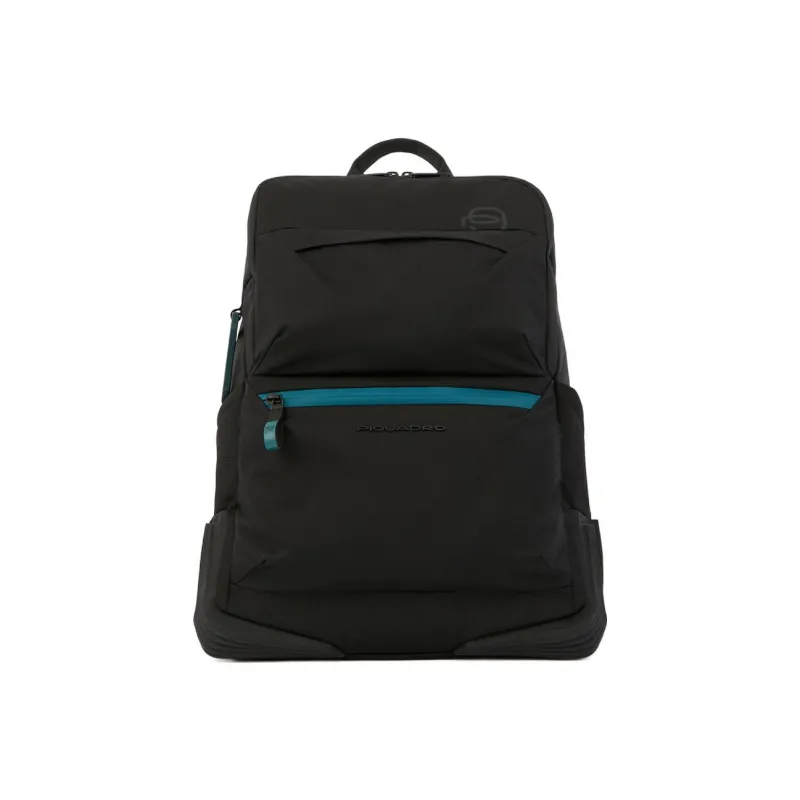 PIQUADRO Fabric Backpack Unisex Black-0