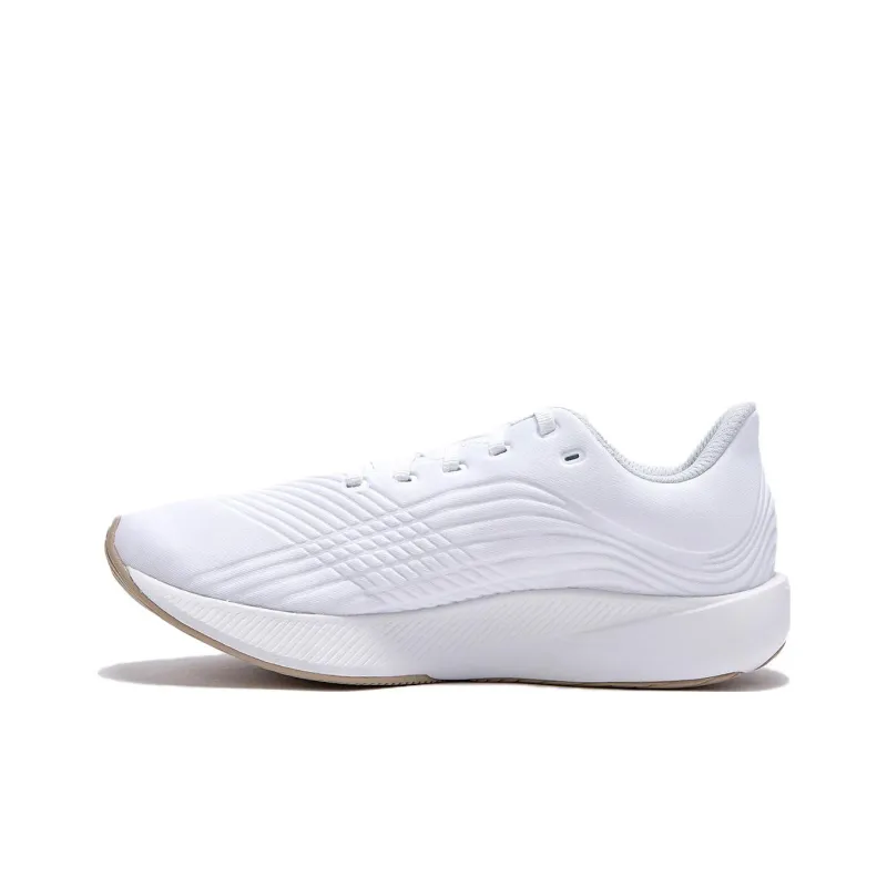 New Balance Cushioning Anti Slip Wear Resistant Breathability Low Top Running Shoes Unisex White-0