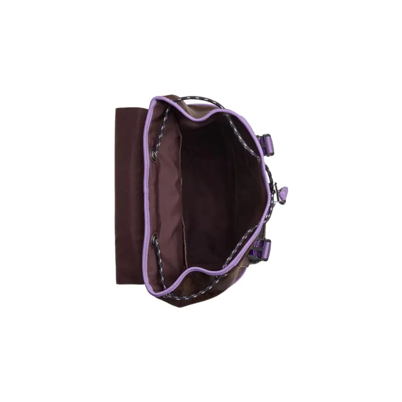 COACH Track Canvas With Calfskin Backpack Large Size Men's Purple & Coffee-2