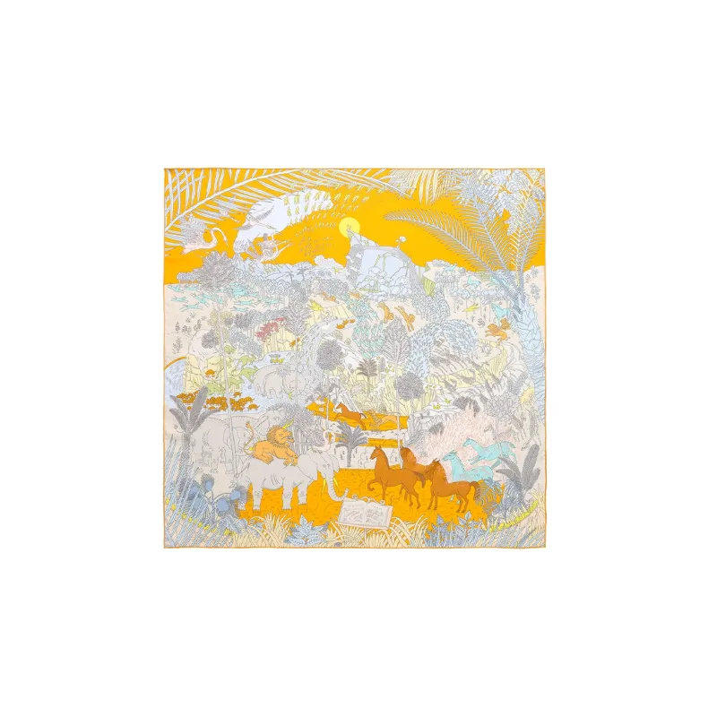 HERMES Carre Silk Scarves Women's-0