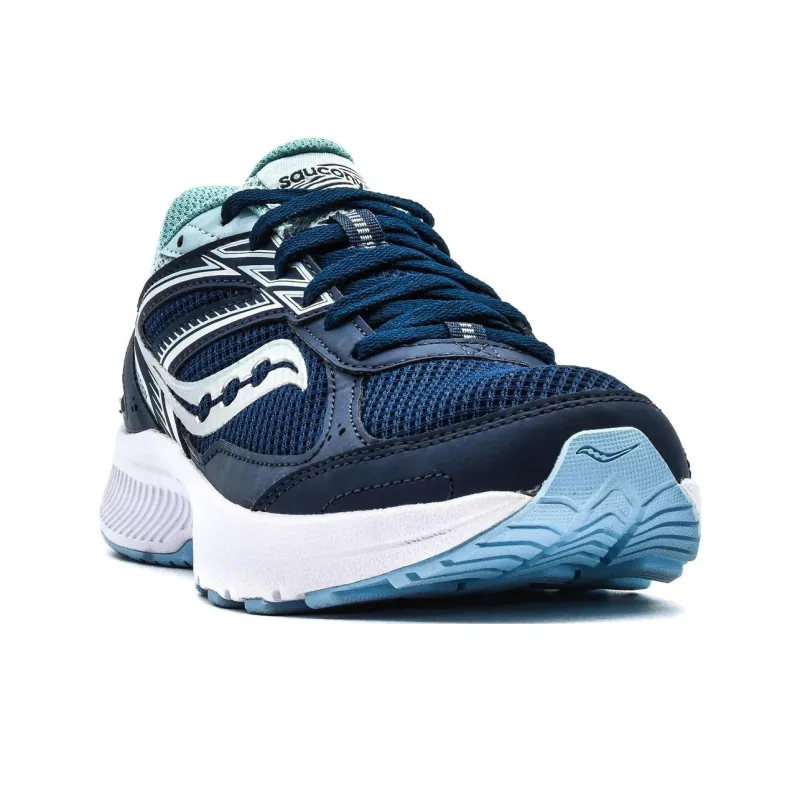 Saucony Cohesion 14 Anti Slip Wear Resistant Low Top Running Shoes Women's Blue-2