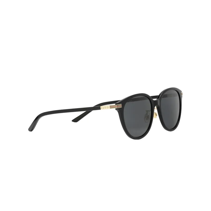 GUCCI Acetate Round Sunglasses Women's Black-1