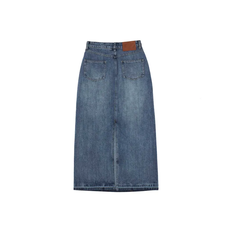 FPA UDER BY FPA Regional Series Denim Long Skirts Women's Blue-1