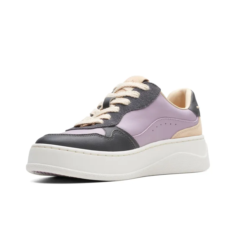 Clarks Lightweight Series Low-Top Skateboard Shoes Women's Purple Dark Blue-1