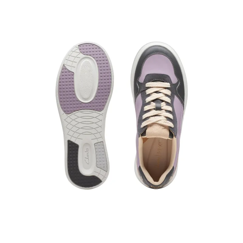 Clarks Lightweight Series Low-Top Skateboard Shoes Women's Purple Dark Blue-3