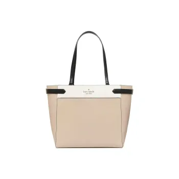 Kate Spade Leather One Shoulder Handbag Women's Light Beige